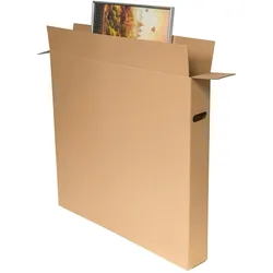 VEPATIM 5x Bilderkarton 900x120x800mm mit seitlichen Griffmulden stabil 2-wellig braun