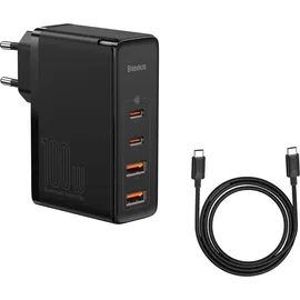 Baseus GaN2 Pro Quick Charger (100 W), USB + 2x USB-C 100W EU Schwarz