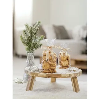 Folia Zellglas-Bodenbeutel Mond und Sterne gold 11,5 x 18,5 cm 10 St.