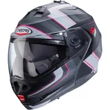 Caberg Duke X Tour Klapphelm, grau-pink, Größe S für Männer