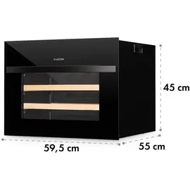Klarstein Vinsider 24 Built-In Uno Weinkühlschrank Einbaugerät 1 Zone 24 Fl