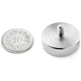 supermagnete 5x Supermagnete, Magnet, mit Gewindezapfen (2x)