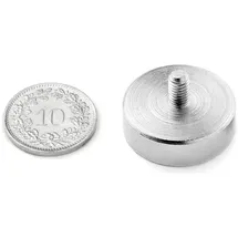 supermagnete 5x Supermagnete, Magnet, mit Gewindezapfen (2x)
