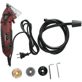 Walfront Kreissäge Mini elektrische Säge Multifunktionsschneidemaschine Handholzbearbeitungswerkzeug EU-Stecker AC230‐240V