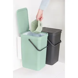 Brabantia Sort & Go 16 l 2er Set dark grey/jade green
