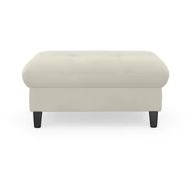 sit&more Stauraumhocker SIT & MORE "Maggiore", grau (grau, weiß), B:102cm H:48cm T:67cm, 95% Polyester, 5% Polyamid, Hocker, mit Stauraum