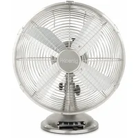 h.koenig JOE48 30 cm Tischventilator Silber