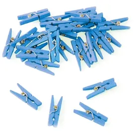 Folat 24 Mini Klammern Junge Blau Babyparty