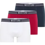 Mustang Boxer, (3 St.) Mustang marine + weiß + rot