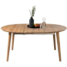 G+K Esstisch mit Auszug Albany 120/165 cm Holz Braun Wildeiche