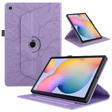 Tablet-Schutz Kompatibel Mit Samsung Galaxy Tab S6 Lite 10,4 Zoll 2020, SM-P610/P615 Tablet-Hülle, 360 Grad Drehbarer Ständer, Faltbare Tablet-Hülle, Geprägte Schale Mit Baum Des Lebens Tablet-Zubehör