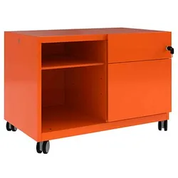 BISLEY NoteTM Caddy Rollcontainer orange 2 Auszüge 80,0 x 49,0 x 56,3 cm