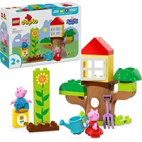 LEGO DUPLO Peppa Wutz Garten mit Baumhaus - Peppa Pig Spielzeug für
