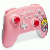 PowerA Kabelloser PowerA-Controller für Nintendo Switch - Princess Peach-Rosa, Gamepad, Spiele-Controller, kabelgebundener Controller, offiziell lizenziert