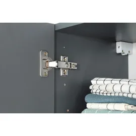 Respekta Winkelküche Oliver L-Form 310 cm grau