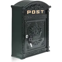 Relaxdays Antik Dunkelgrün inkl. Zeitungsfach