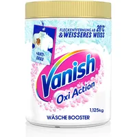 Vanish Oxi Action Powerweiss Pulver – 1 x 1,125 kg – Fleckenentferner und Wäsche-Booster Pulver ohne Chlor – Für weiße Wäsche