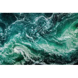 Leinwandbild »Aqua«, Meer-Meer Bilder-Kunst-Modern-Spa-Spa Bilder, (1 St.), Akustikbild mit sehr guten Schallabsorptions-Eigenschaften, 70607417-0 Farbe Bild(er): grün B/H: 90 cm x 60 cm