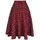 Hell Bunny Irvine Skirt Frauen Mittellanger Rock rot XL - XL