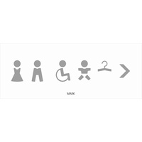 Keilbach 43013, Piktogramm mark/picto.handicap, Symbol Behinderung, Edelstahl, Mehrfarbig, One Size