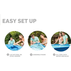 Intex Metal Frame Pool 366 x 76 cm ohne Filterpumpe