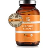 QIDOSHA® Kurkuma Extrakt Kapseln hochdosiert mit Piperin, 120 Stk, 618 mg Curcuma Extrakt Kapseln, davon 316 mg reiner Curcuma-Extrakt mit hohem Curcumin-Anteil, vegan, laborgeprueft