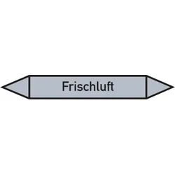 Rohrleitungskennzeichen Frischluft - 270x37 mm Folie selbstklebend