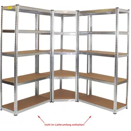 Trutzholm Eckregal 180x75x40 cm Schwerlastregal Steckregal Lagerregal Kellerregal 875 kg Traglast