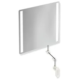 Hewi LED-Kippspiegel 60 x 54 cm Weiß