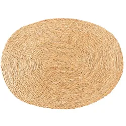 BOLTZE Tischset Alfonsa 45 x 33 cm Holz, Textil, Natur Braun