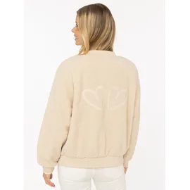 Zwillingsherz Bomberjacke Teddy Jacke Damen, Reißverschluss – Übergang Frühling Herbst - XL