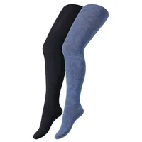 CAMANO Strumpfhose 2er Pack ca-soft in denim + navy