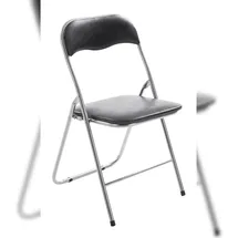 CLP Klappstuhl Felix Kunstleder schwarz/Silber
