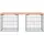 vidaXL Gartenbank aus Gabionen 103 x 44 x 42 cm