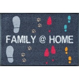 Wash+Dry Fußmatte Family @ Home 50x75 cm, innen und außen, waschbar