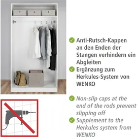 Wenko Teleskop-Klemmstange Herkules, in Weiß