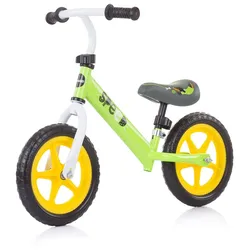 Chipolino, Laufrad Speed 12 Zoll, Gummigriff,  Lenkstange Sitz höhenverstellbar grün