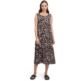 Betty & Co Sommerkleid Braun Leo-Look 42