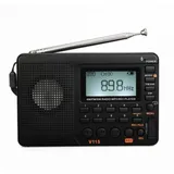 Tragbares Radio, Kleines Wiederaufladbares Radio, Fm/am/sw-radio Für Zuhause, Outdoor Und Notfälle (schwarz)
