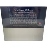 Keychron K3 Max, grau, LEDs RGB, hot-swap, Gateron Low Profile 2.0 BLUE, USB/Bluetooth, DE (K3M-H2-DE)