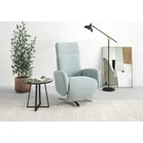 TV-Sessel SIT & MORE "Grenoble, inkl. Kopfteilverstellung", blau (aqua), B:71cm H:110cm T:82cm, Sessel, wahlweise mit 2 Motoren, Akku & Aufstehhilfe