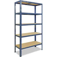 Shelfplaza HOME 200x120x50 cm Schwerlastregal in blau mit 5