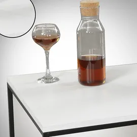 Asir Couchtisch ROYAL 43x75 cm schwarz/weiß - Weiß/Schwarz