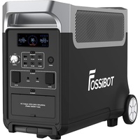 FOSSiBOT F3600 Solargenerator, 3840Wh LiFePO4 Tragbare mit USV, 3x230V AC Ausgang 3600W (7200W Peak) Power station, Stormerzeuger Schnelles Stromspeicher Aufladen Reise, Outdoor-Camping