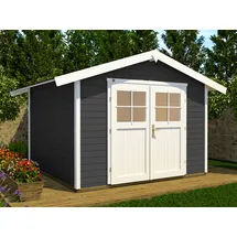 Weka Gartenhaus 122 3,00 x 2,35 m anthrazit