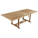 Garden Pleasure Gartentisch SOLO natur rechteckig 100,0 x 180,0 / 240,0 x 75,0 cm