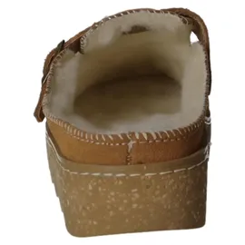 ROHDE Damen, Frauen, Hausschuhe,warm gefüttert,verbandschuhe,therapieschuhe,Klett-Hausschuhe,Cuoio,40 EU / 6.5 UK - 40 EU