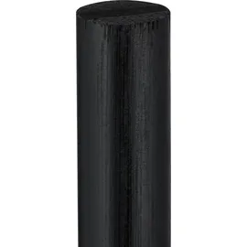 Relaxdays Toilettenpapierhalter stehend, Bambus, mit Ersatzrollenhalter, 5 Rollen, HxBxT: 71x19x19 cm, schwarz-natur