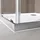 doporro Ravenna16L Eckdusche mit Schiebetür 80 x 120 cm Silber Klarglas inkl. Duschtasse