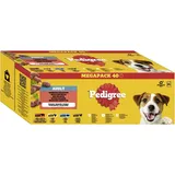 PEDIGREE DOGCARE Hundefutter Portionsbeutel Chunks in Gelee Adult 40 x 100g